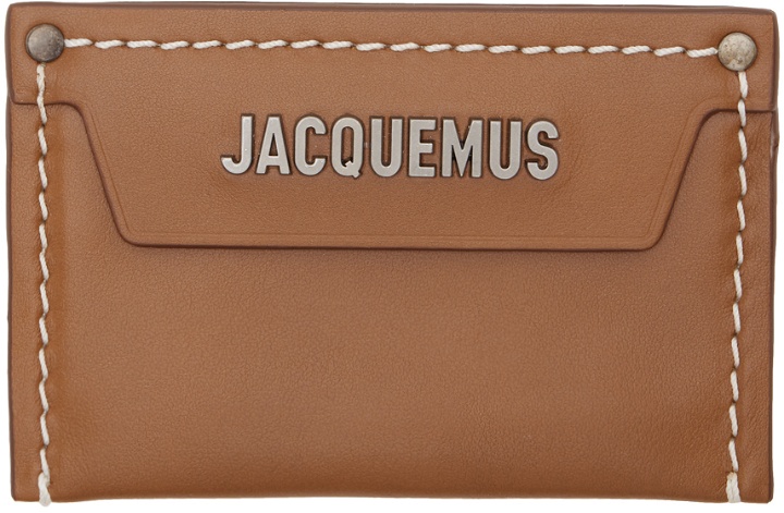 Photo: Jacquemus Brown Le Chouchou 'Le porte carte Meunier' Card Holder