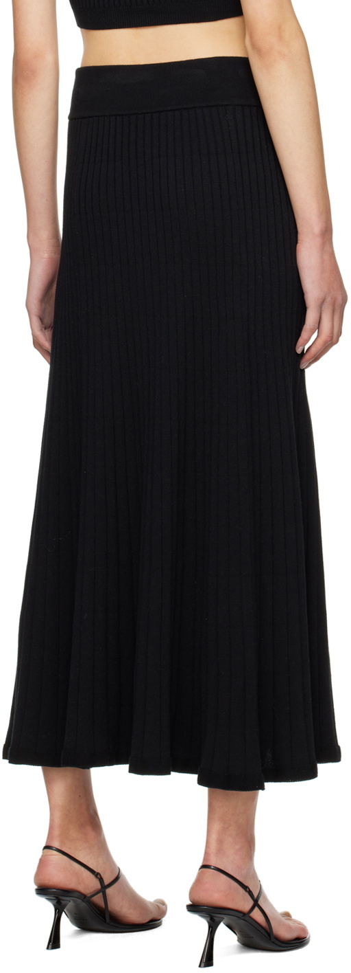 Anna Quan Black Celeste Midi Skirt