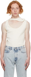 Y/Project Off-White Three Collar Tank Top