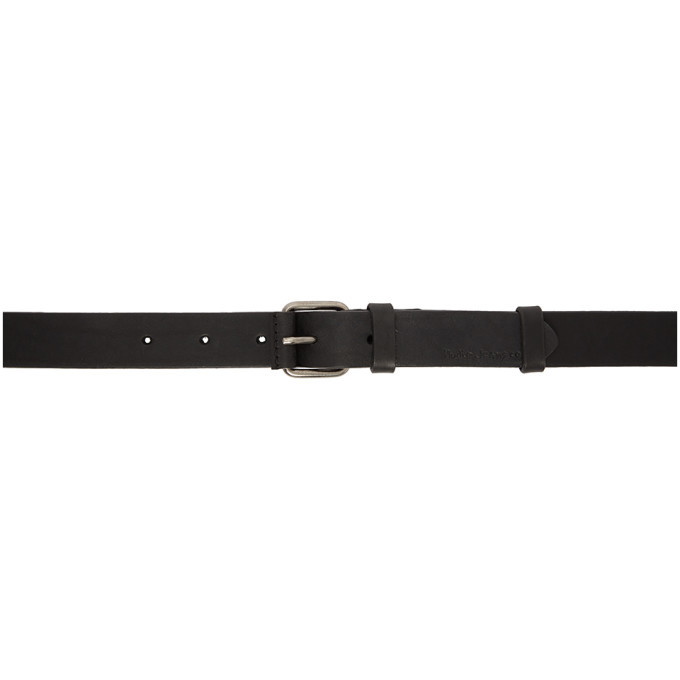 Photo: Nudie Jeans Black Leather Dwayne Belt