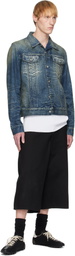 MM6 Maison Margiela Blue Faded Denim Jacket