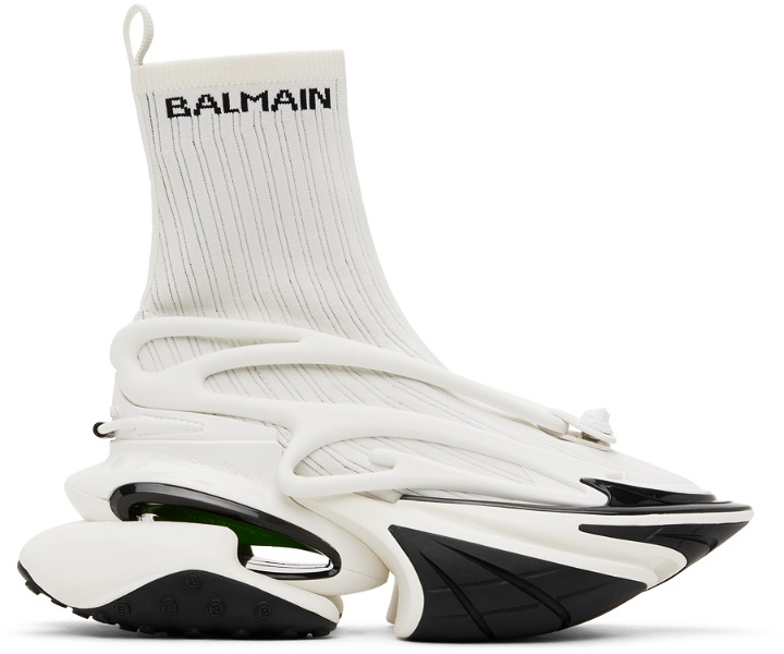 Photo: Balmain White Unicorn Sneakers