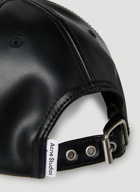Acne Studios - Faux Leather Baseball Cap in Black
