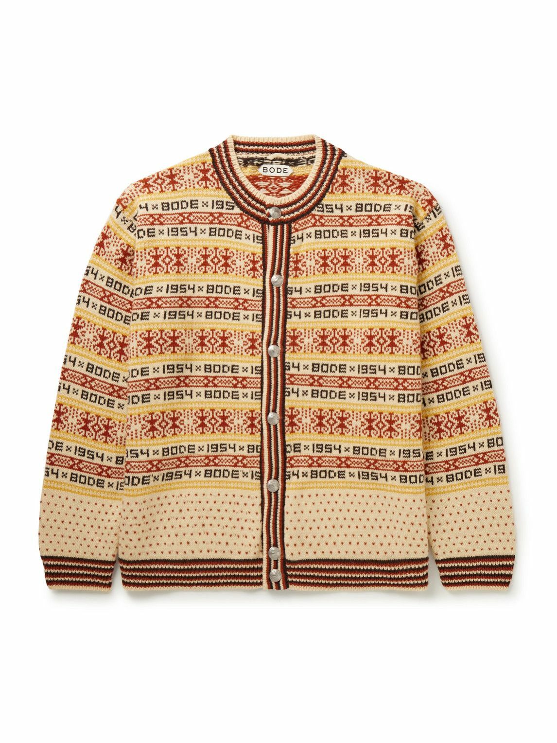 Bode Green Massachusetts Geo Sweater Bode