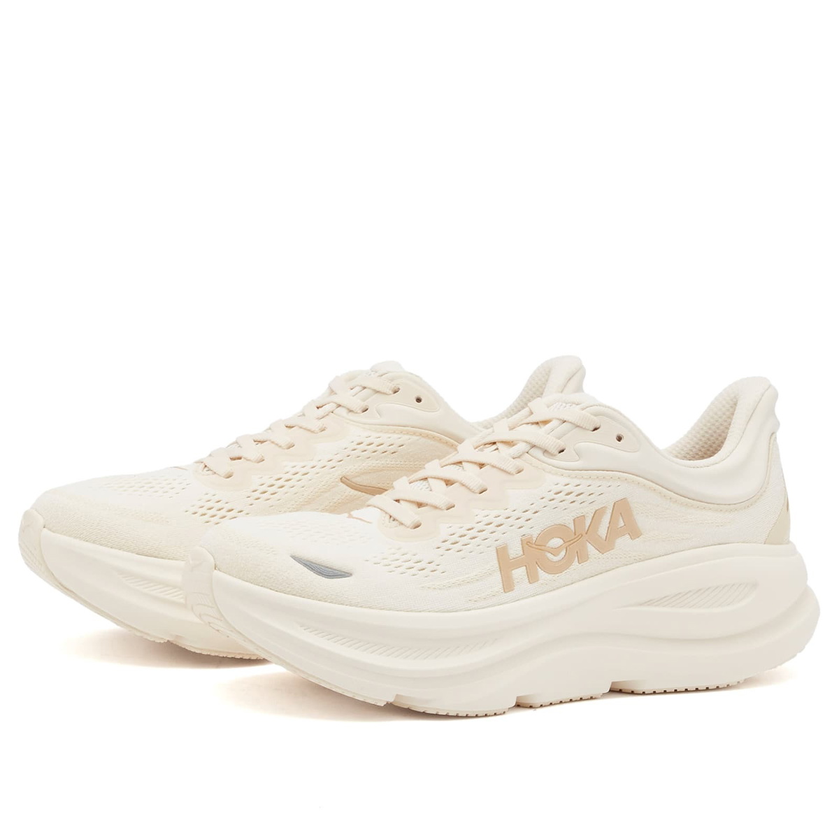 HOKA ONE ONE Women's W Bondi 9 Sneaker in Vanilla/Birch