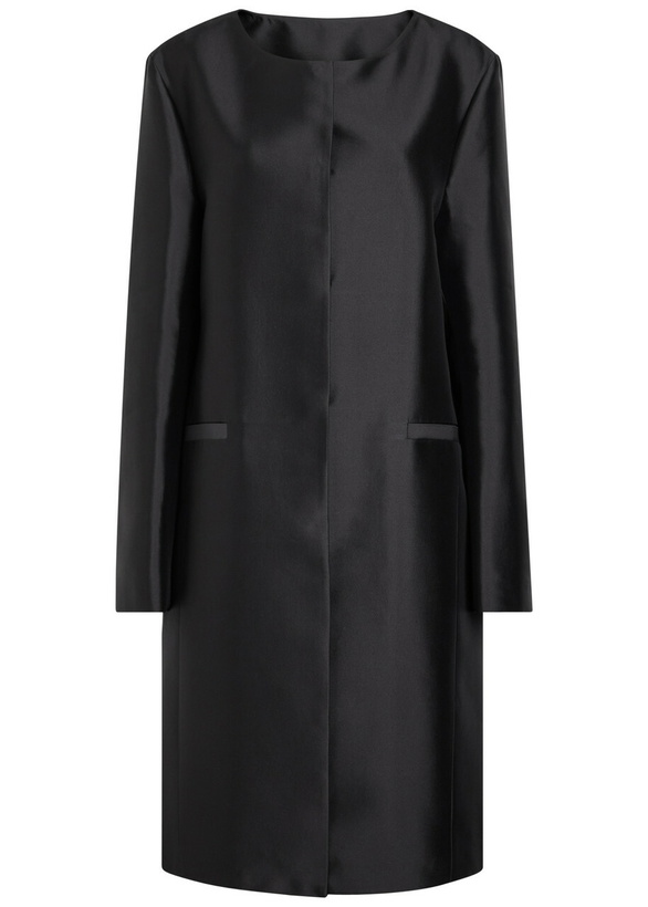 Photo: Toteme Silk-taffeta Coat Black