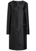 Toteme Silk-taffeta Coat Black