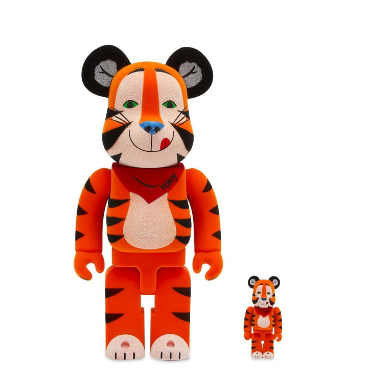 Photo: Medicom Be@Rbrick Tony The Tiger Vintage Flocky Ver. 100% & in Orange 