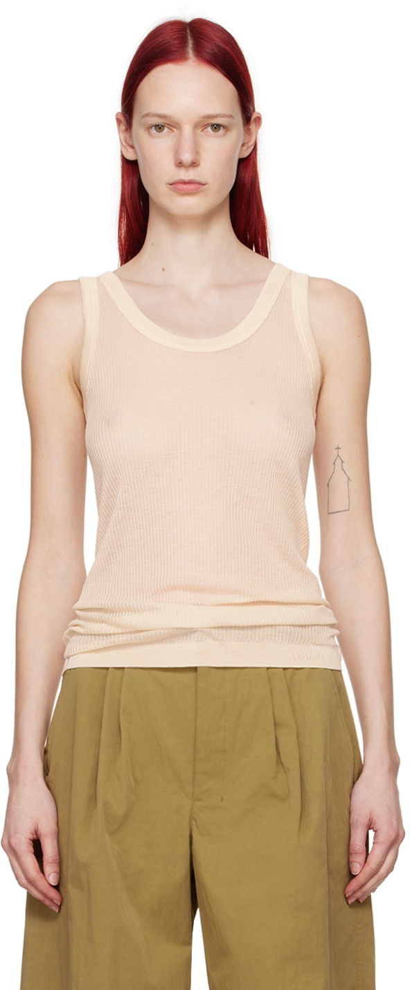 Photo: LEMAIRE Off-White Seamless Tank Top
