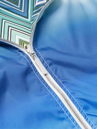 Missoni - Reversible Printed Striped Shell Hooded Jacket - Blue