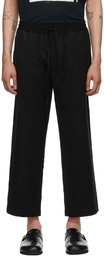 COMMAS Black Drawstring Ottoman Lounge Pants