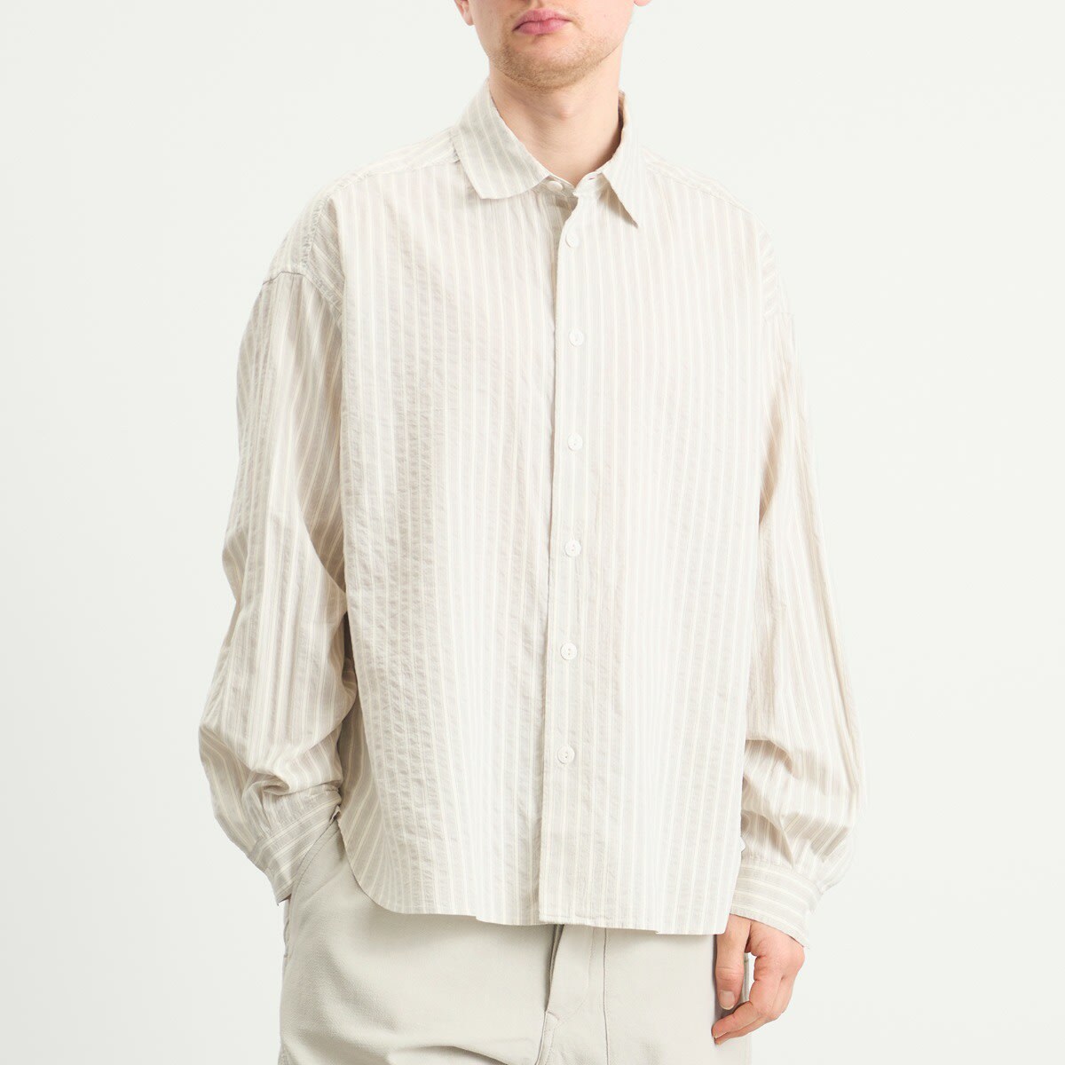 Applied Art Forms Men's Soho Stripe Shirt in Moonstruck Applied Art Forms