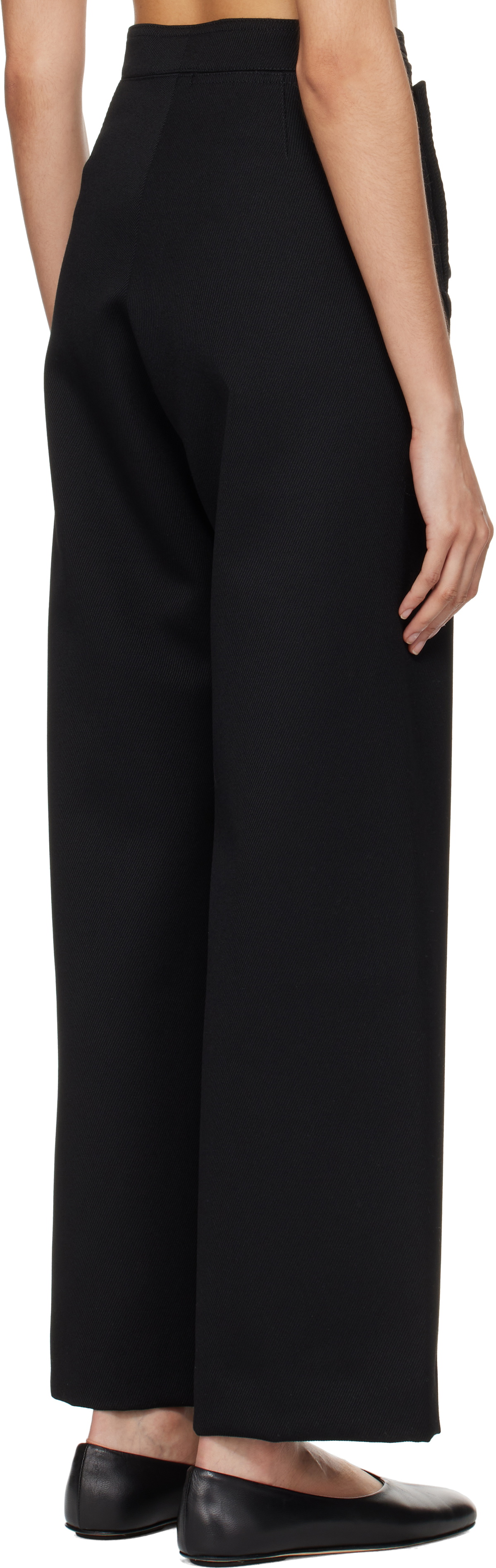 Bode Black Riding Twill Sailor Trousers