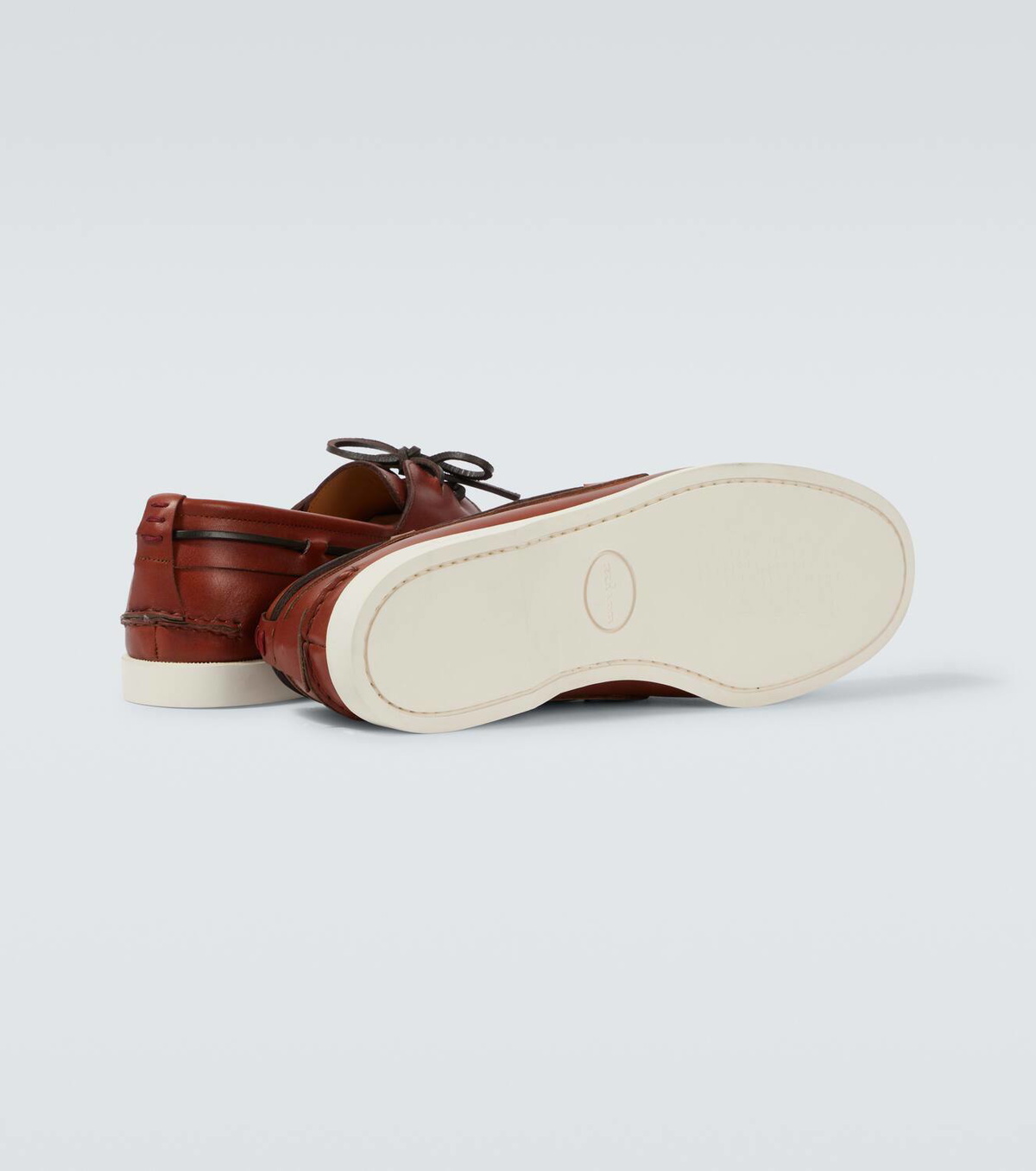 Kiton Leather boat shoes