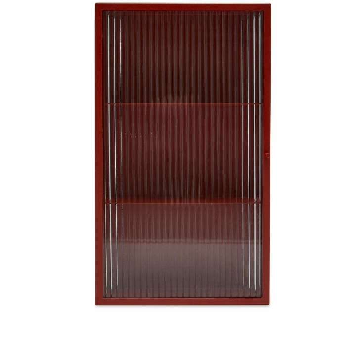 Photo: Ferm Living Haze Wall Cabinet in Oxide Red