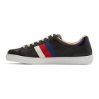 Gucci Black Blind For Love New Ace Sneakers