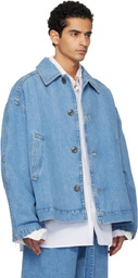 Dries Van Noten Blue Heavyweight Denim Jacket