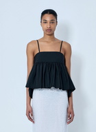 Cecilie Bahnsen CBselena Embroidered Taffeta Top