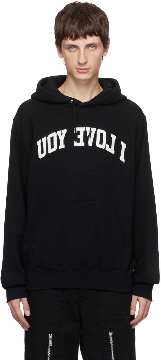 Photo: UNDERCOVER Black 'I Love You' Hoodie