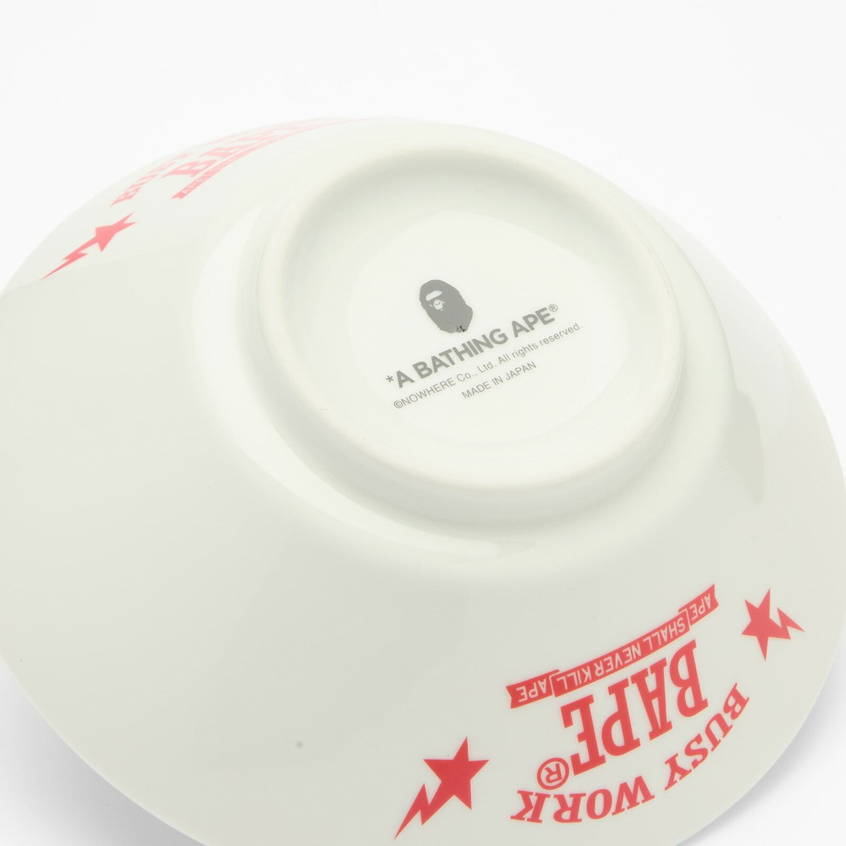 A Bathing Ape Men's Ramen Bowl in White 