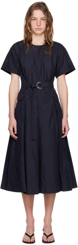 Photo: 3.1 Phillip Lim Navy Utility Midi Dress