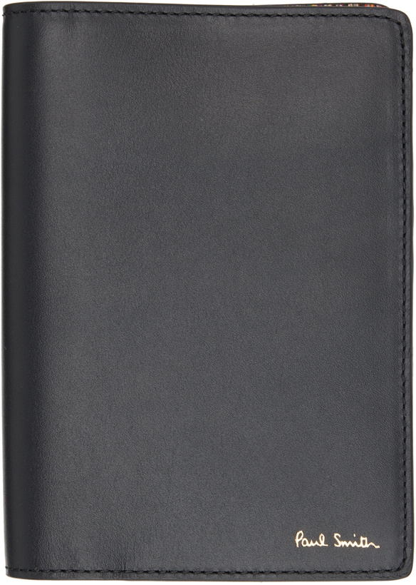 Photo: Paul Smith Black Signature Stripe Interior Passport Holder