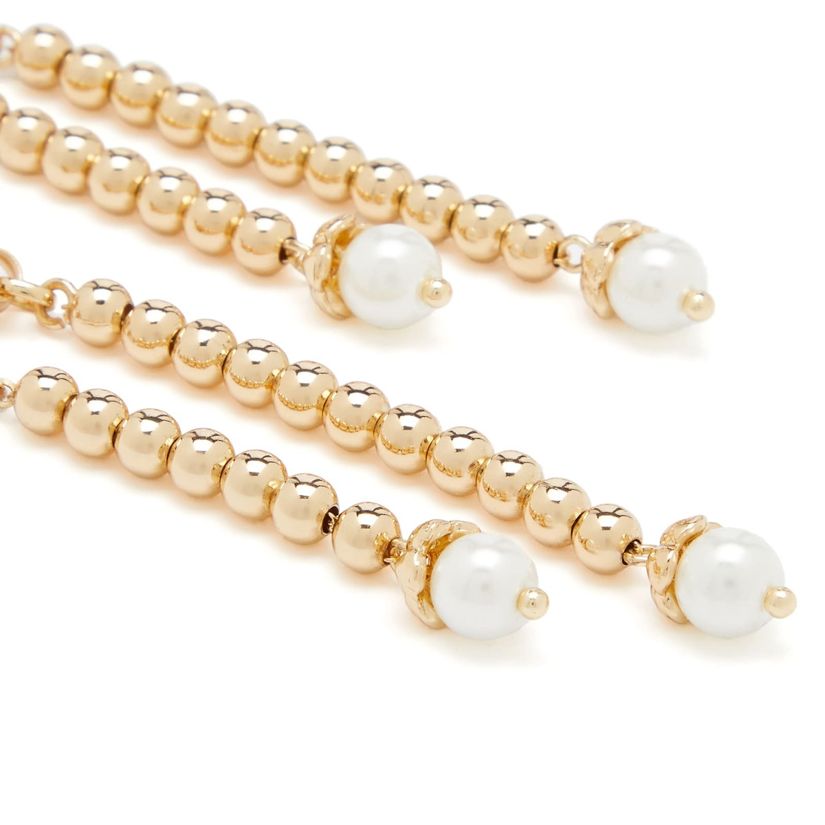 Shrimps Women's Gold Drop Earrings in Gold/Cream