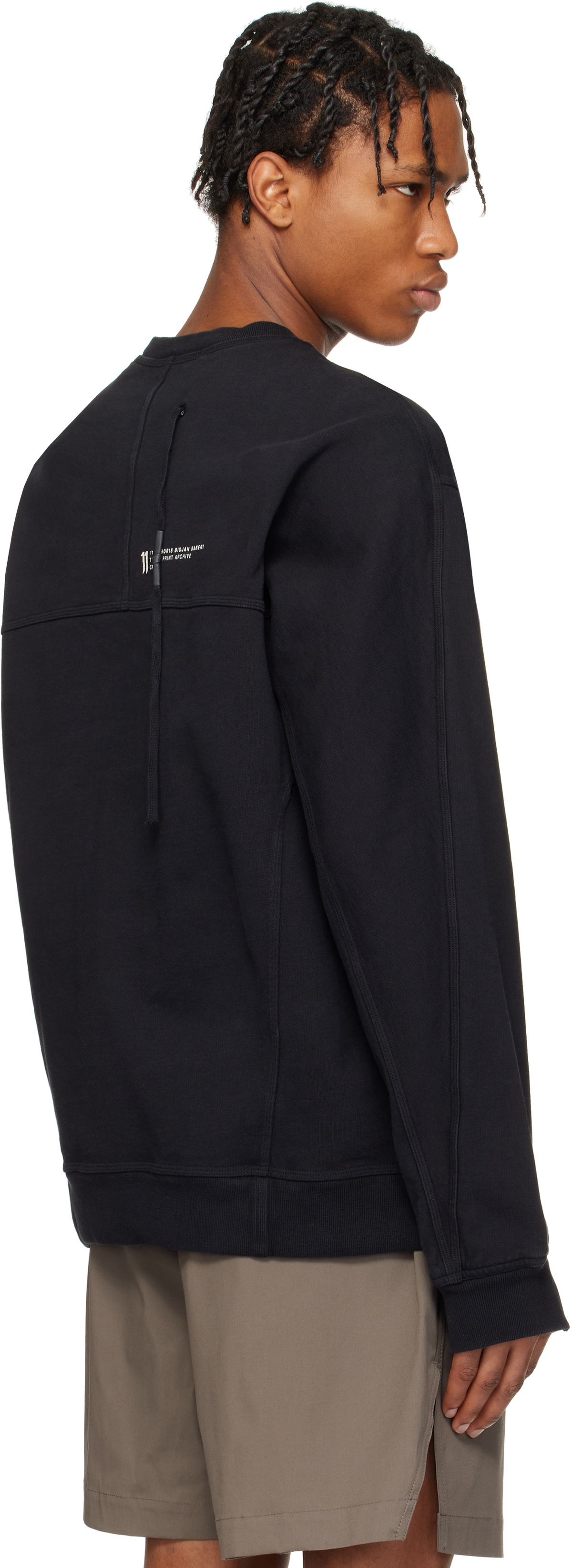 11 by Boris Bidjan Saberi Black CR4 Sweatshirt
