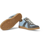 Maison Margiela - Replica Leather and Suede Sneakers - Men - Light blue