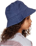 Main Story Kids Blue Embroidered Bucket Hat