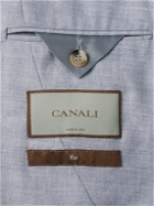 Canali - Kei Slim-Fit Linen and Wool-Blend Suit Jacket - Blue