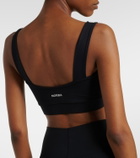 Norba Shell cutout ruched sports bra
