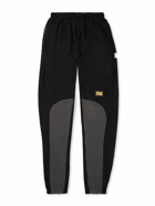 Abc. 123. - Tapered Logo-Appliquéd Cotton-Jersey Sweatpants - Black