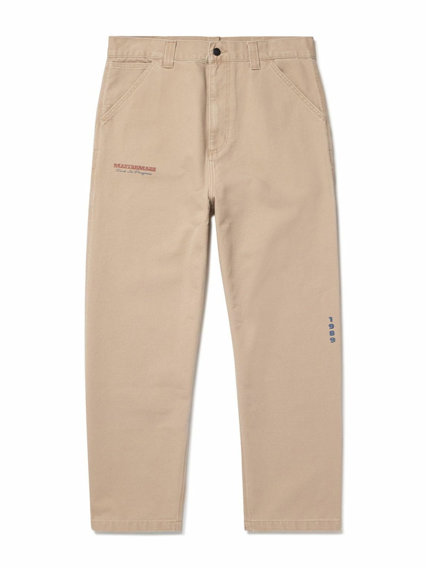 Photo: Carhartt WIP - OG Single Knee Printed Straight-Leg Organic Cotton-Canvas Trousers - Neutrals