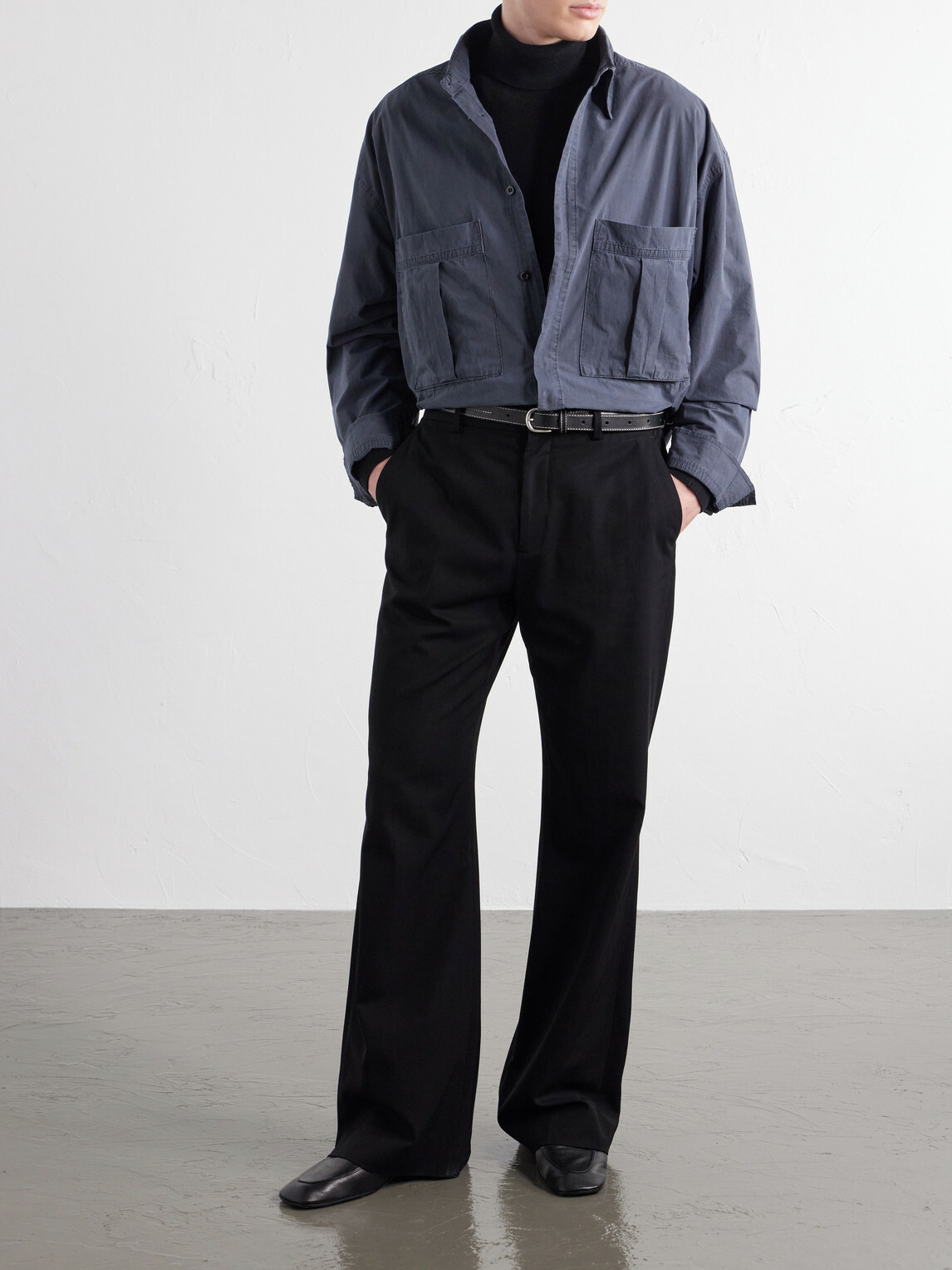 AGOLDE - Clark Organic Cotton Shirt - Gray