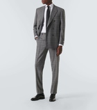 Canali Prince of Wales checked wool suit