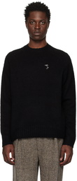 Acne Studios Black Embroidered Sweater