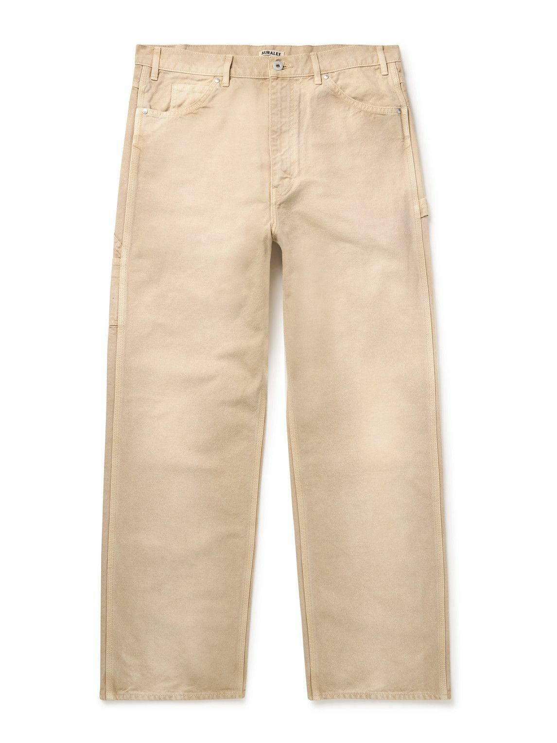Cotton corduroy wide-leg pants in white - Auralee | Mytheresa