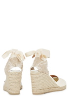 Castañer Carina 80 Canvas Wedge Espadrilles White