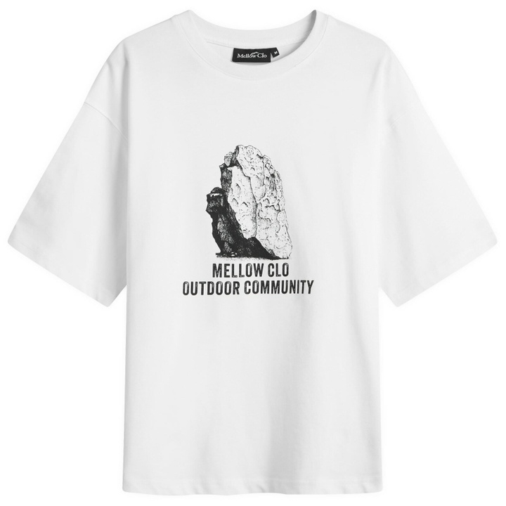 Photo: Mellow Clo Men's Slab T-Shirt in White