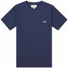 Lacoste Men's Classic Cotton T-Shirt in Navy Blue