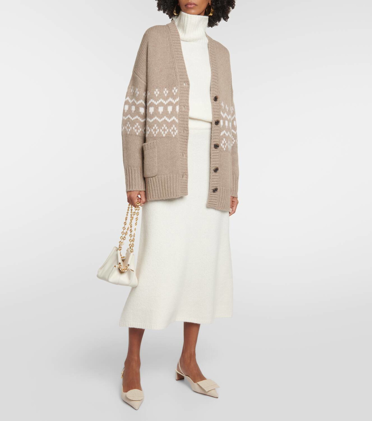 Lisa Yang Greyson Fair Isle cashmere cardigan Lisa Yang