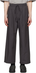 AMOMENTO Gray Pleated Trousers