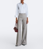 Max Mara Cotton-blend poplin shirt