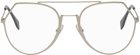 Fendi Gold Modified Aviator Glasses