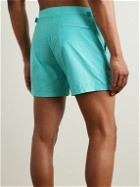 Loro Piana - Straight-Leg Mid-Length Printed Swim Shorts - Blue