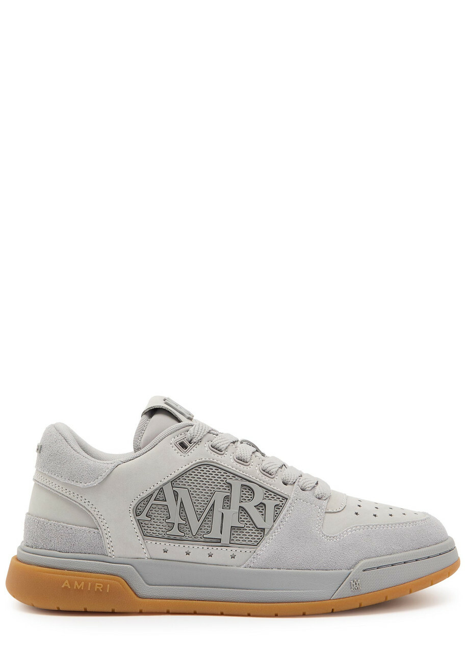 Amiri Classic Logo-appliquéd Suede Sneakers Grey