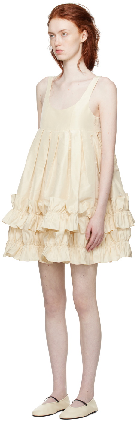 Cawley SSENSE Exclusive Off-White Frill Minidress