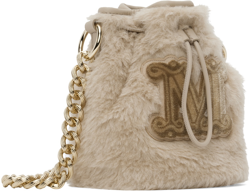 Max Mara Beige Teddy Bucket Bag Max Mara