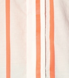 Victoria Beckham - Striped cotton-blend shirt